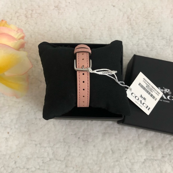 Authentic NWT Coach Delancey Tea Rose Blush Watch - Picture 6 of 8